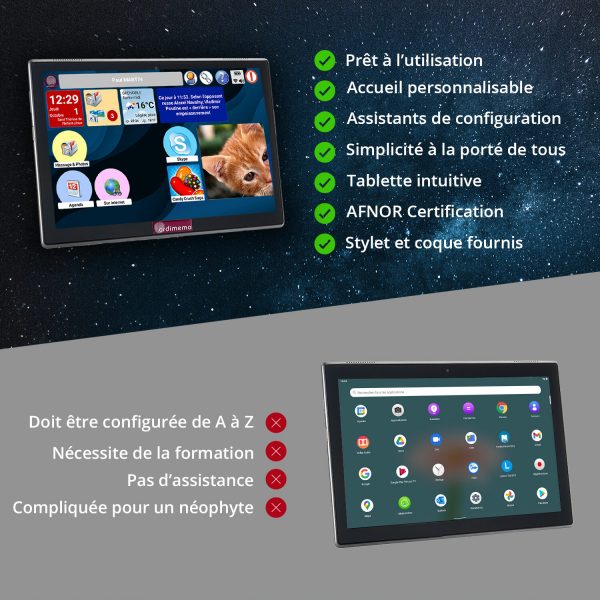 Comparatif tablette senior vs tablette standard